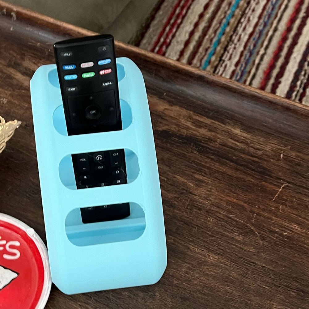 3D printed remote control holder